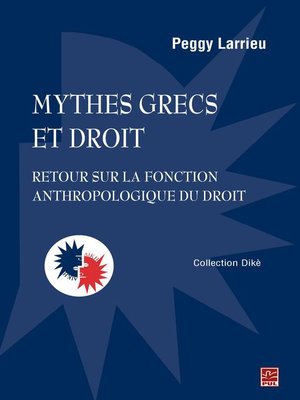 cover image of Mythes grecs et droit